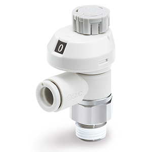 AS2201FS-01-04S AS2201FS-01-04S SMC Fojtó-visszacs.sz., R1/8, 4mm csőhöz  Könyök - AS*2*1FS