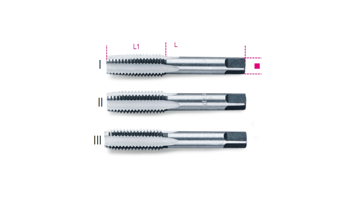 BETA 430/12 BETA 430/12 430 12 Kézi menetfúró, metrikus normál menet, króm-acélból