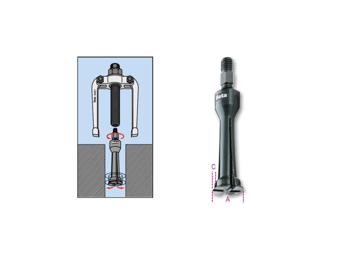 BETA 1544/5 BETA 1544/5 1544/5 Négykörmös belső csapágylehúzó, barnított