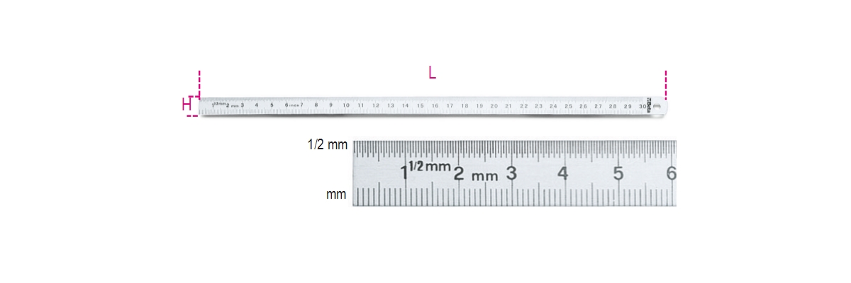 BETA 1682/1000 BETA 1682/1000 1682 1000 Rugalmas skálás vonalzó, rozsdamentes acélból