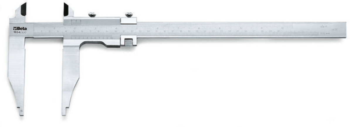 BETA 1654/200 BETA 1654/200 1654 200 Tolómérő rozsdamentes acélból, tokban, pontosság 0.02 mm