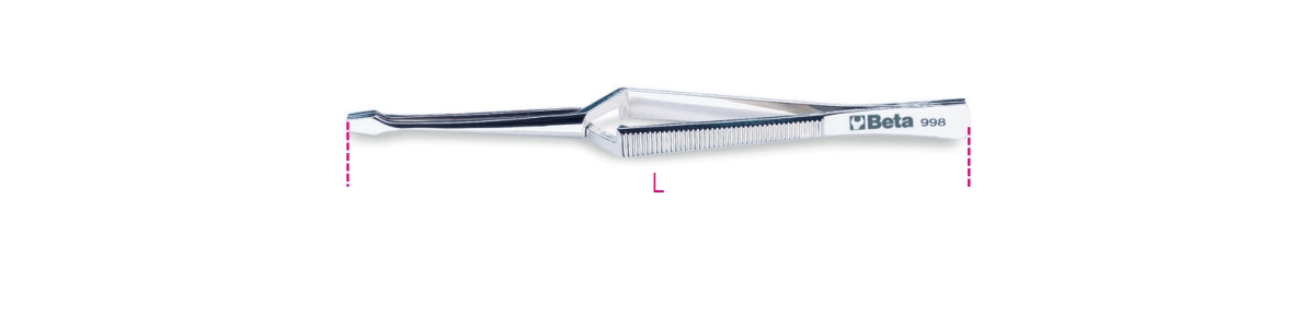 BETA 998 BETA 998 998 150 Önzáró csipesz, fogazott, rozsdamentes acélból, polírozott