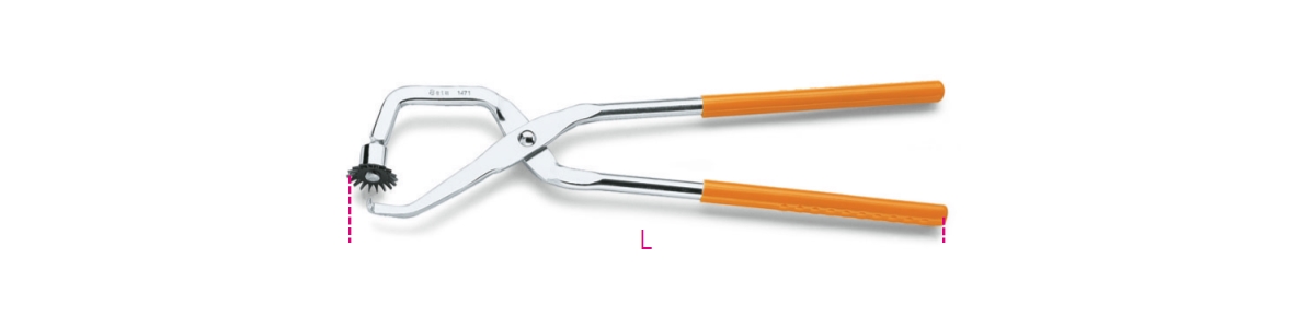 BETA 1471 BETA 1471 1471 Dobfékrugófogó, nikkelezett, PVC-bevonatú szárral