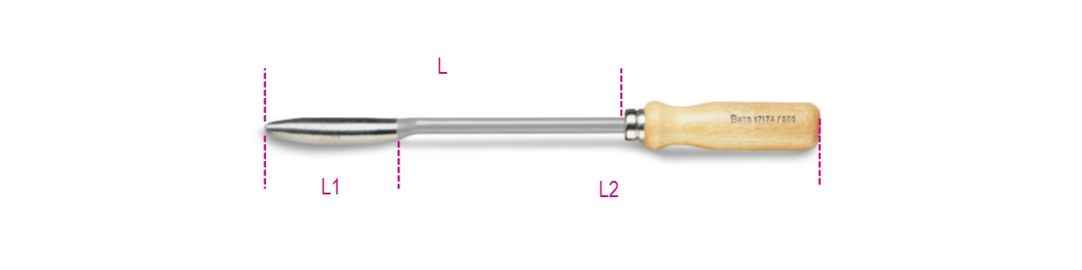 BETA 1717A/250 BETA 1717A/250 1717A 250 Kétélű hántoló, lakkozott, fanyéllel