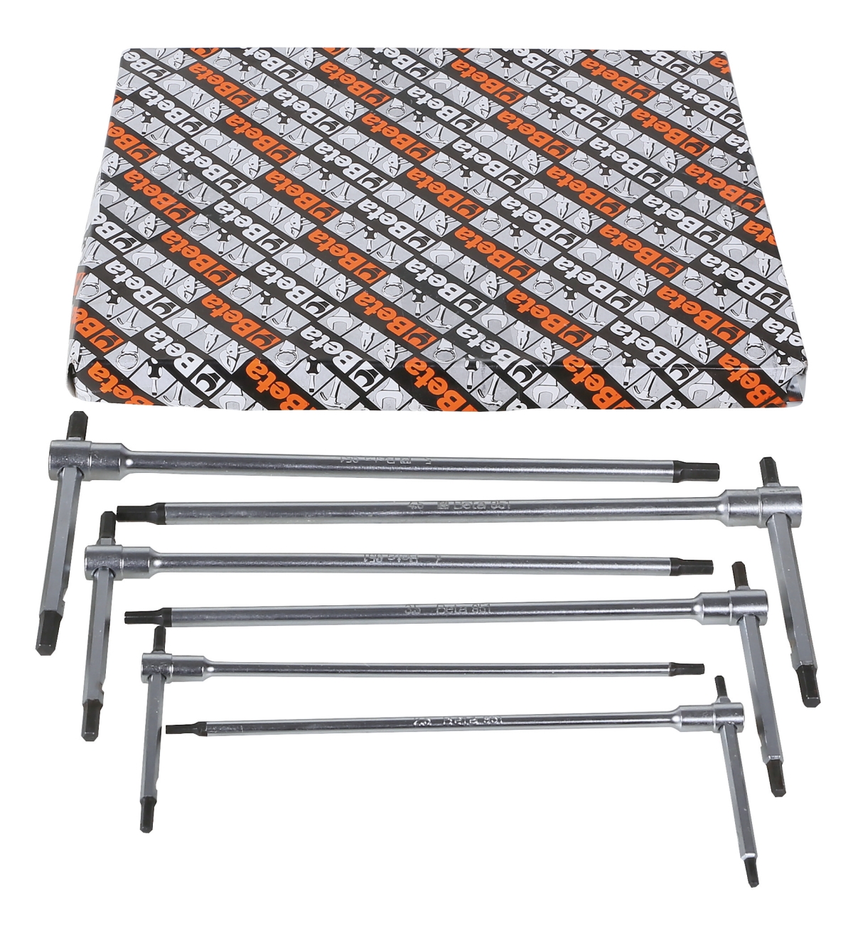 BETA 951AS/S 6X BETA 951AS/S 6X 951AS/S6X 6 darabos T szárú, 3 külső végű hatlapfejű kulcs készlet