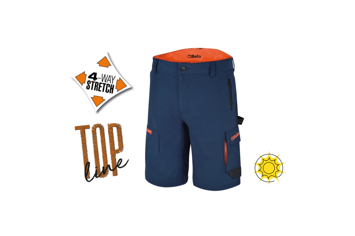 BETA 7661B XXXL BETA 7661B XXXL 7661B SOKZSEBES ELASZTIKUS BERMUDA MUNKANADRÁG, XXXL