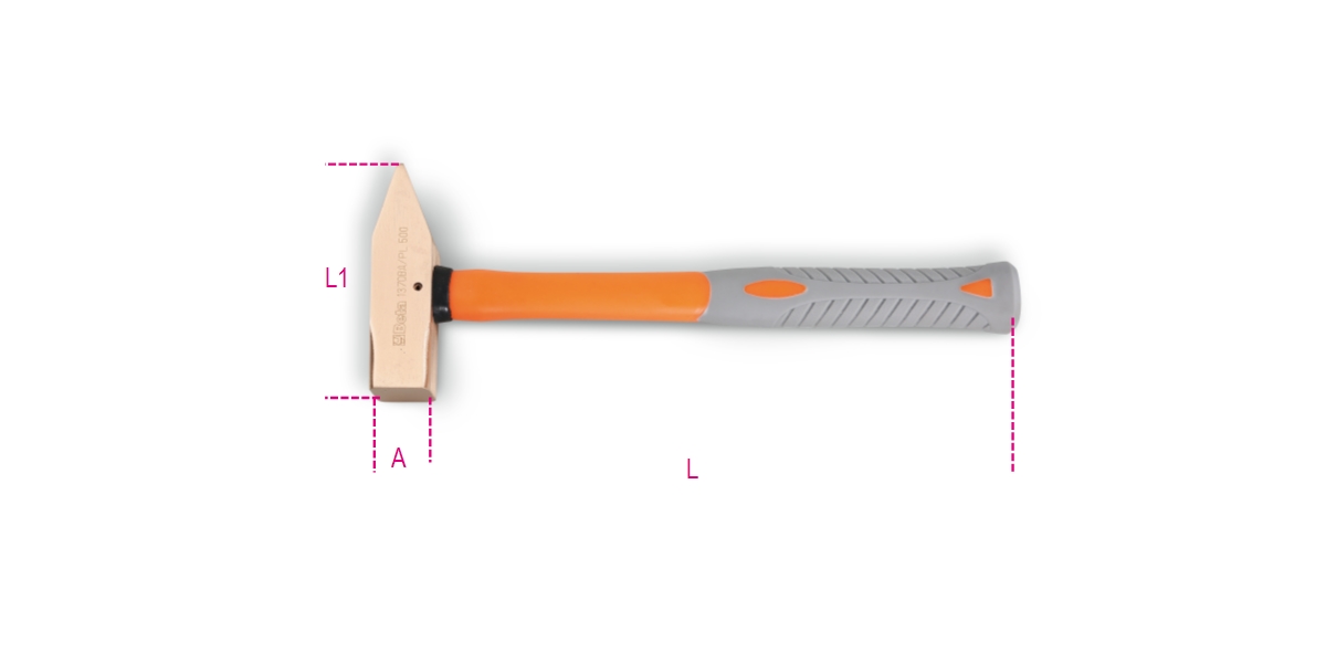 BETA 1370BA/PL 500 BETA 1370BA/PL 500 BETA 1370BA/PL 500 Szikramentes lakatos kalapács, műanyag nyéllel