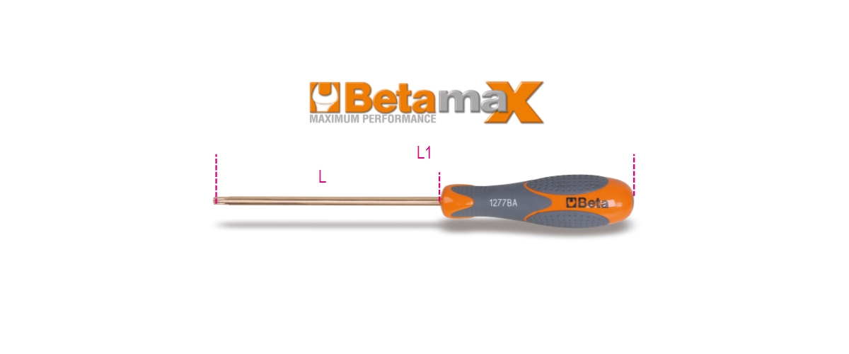 BETA 1277BA/TX30 BETA 1277BA/TX30 BETA 1277BA/TX30 Imbusz-csavarhúzó Torx  csavarokhoz, szikramentes