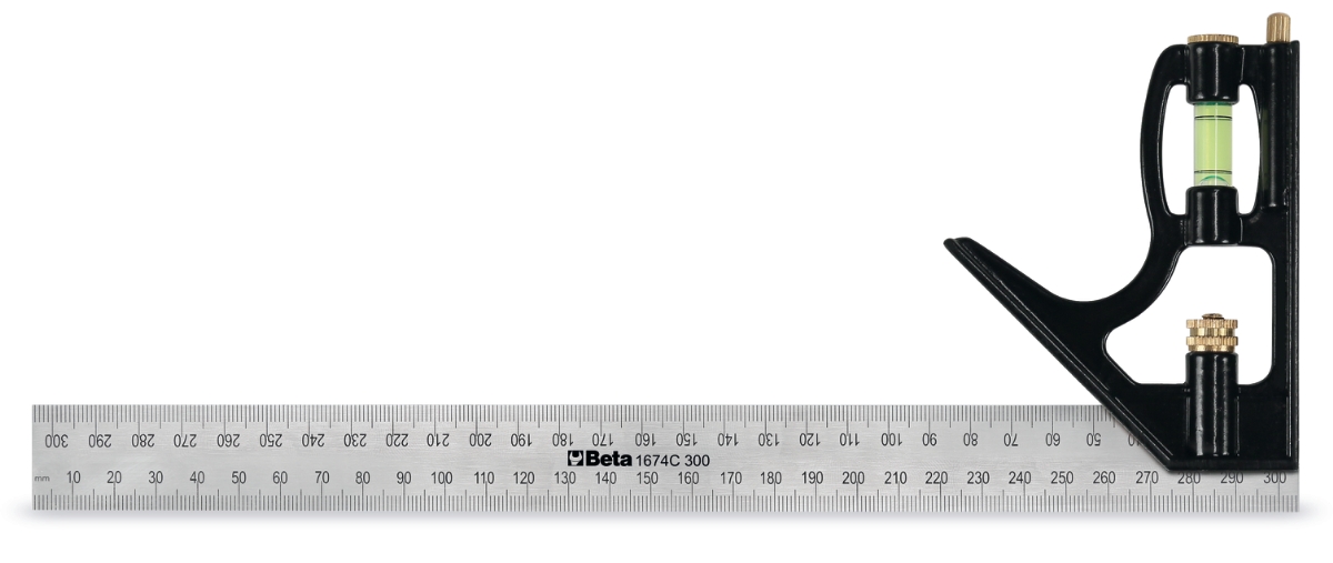 BETA 1674C 300 BETA 1674C 300 1674C 300 Asztalos derékszög acélból, vízmértékkel