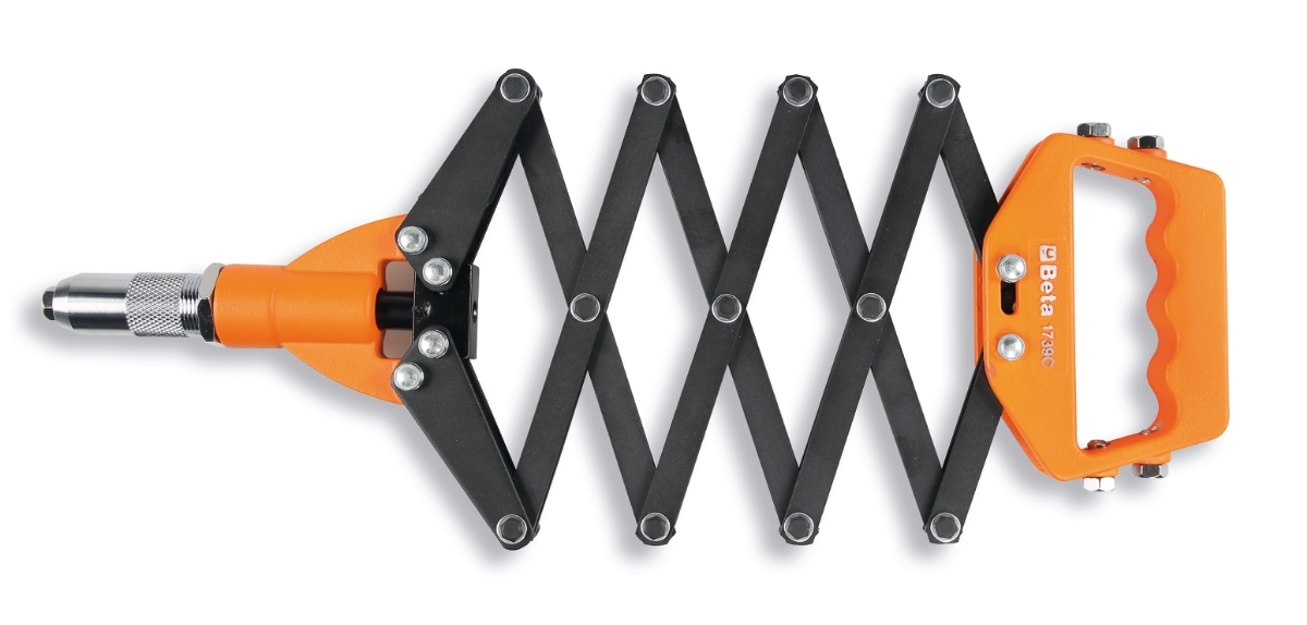 BETA 1739C BETA 1739C 1739C Harmonikás popszegecshúzó, 5 darab cserélhető betéttel