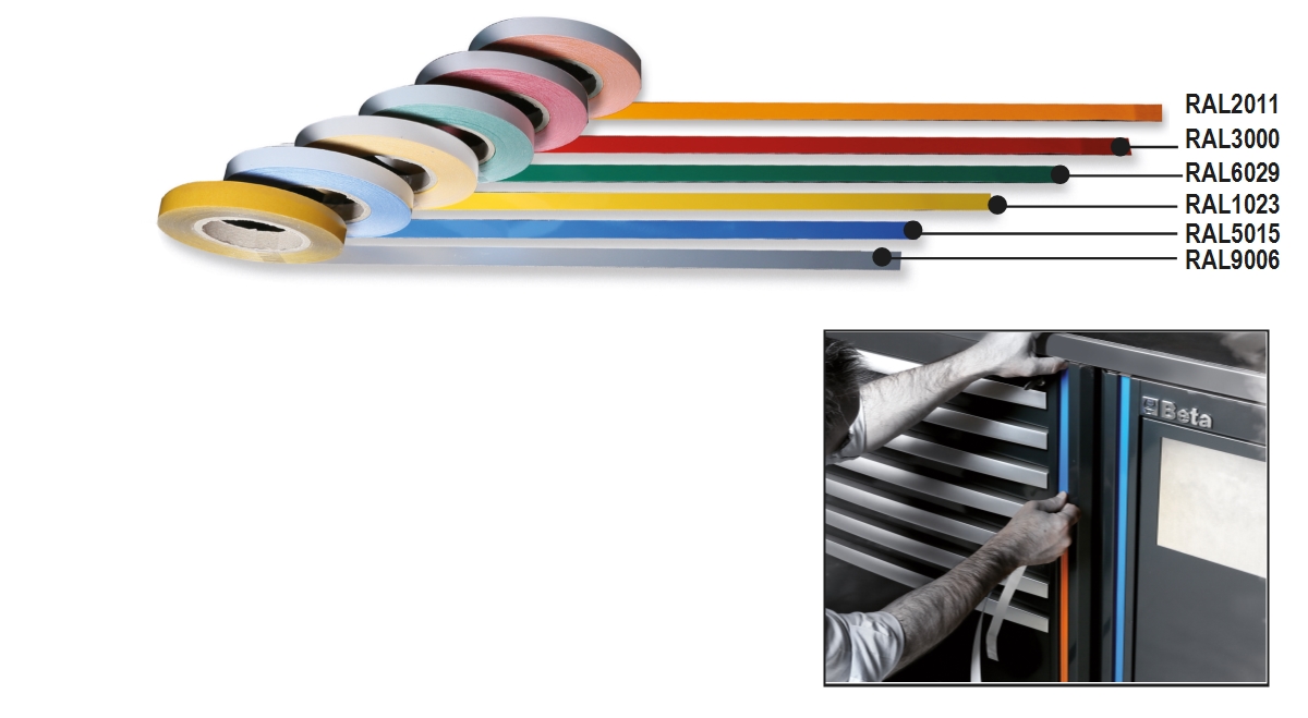 BETA C-55STR-Y/1023 BETA C-55STR-Y/1023 C55STR Színes ragasztószalag, 25 m