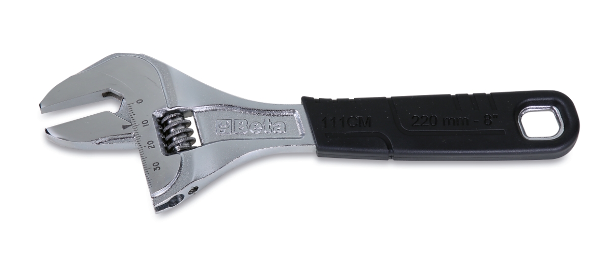 BETA 111CM 220 BETA 111CM 220 111CM 220 Széles nyílású állítható villáskulcs, krómozott, rövid sorozat