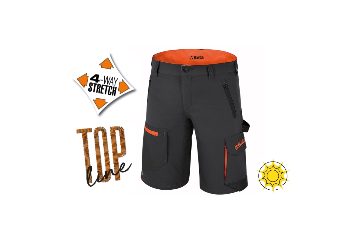 BETA 7661G XXL BETA 7661G XXL 7661G SOKZSEBES ELASZTIKUS BERMUDA MUNKANADRÁG, XXL