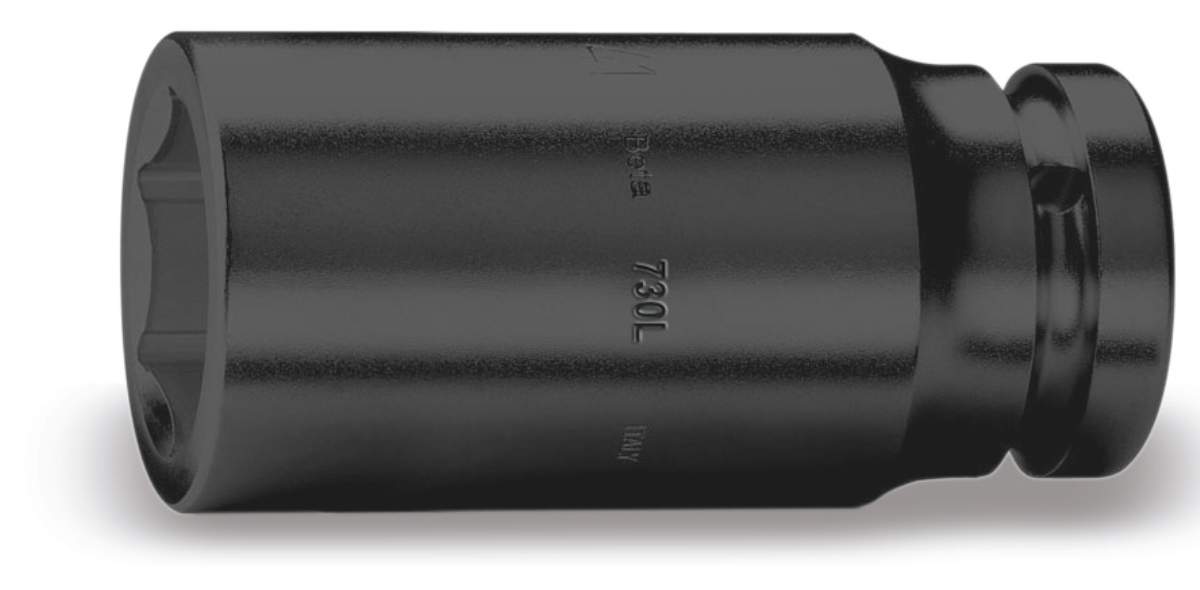 BETA 730L 95 BETA 730L 95 730L 95 Hatszögű gépi dugókulcs, 1,1/2-os négyszögletes csatlakozó, hosszú, foszfátozott