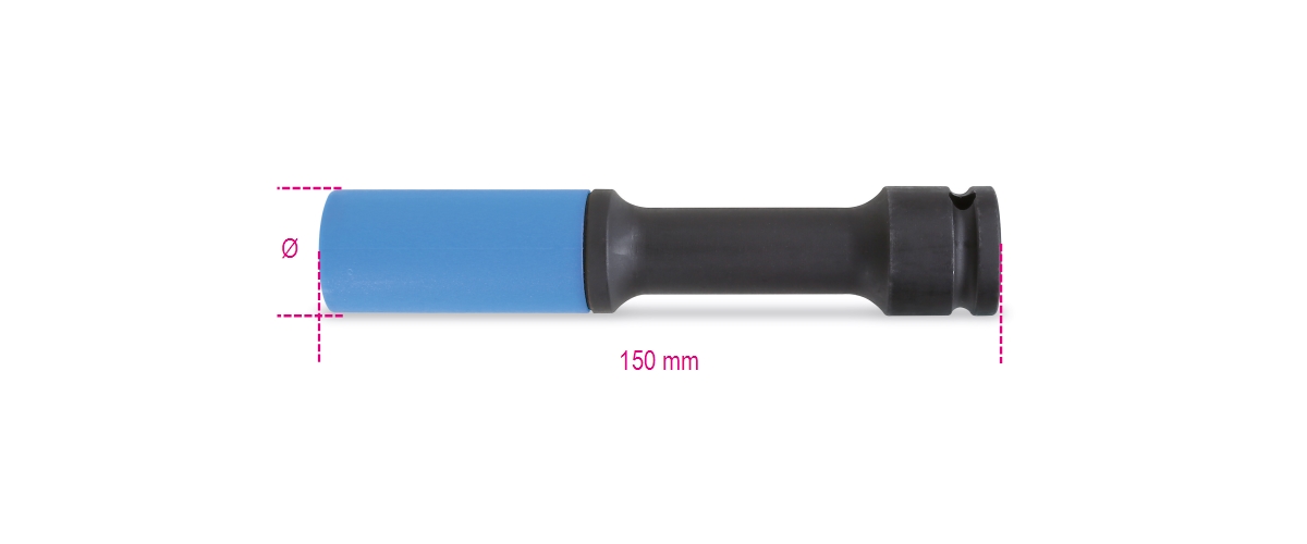 BETA 720LCL/17 BETA 720LCL/17 720LCL 17 gépi dugókulcs kerékanyákhoz színes polimer betétekkel hosszú kivitel