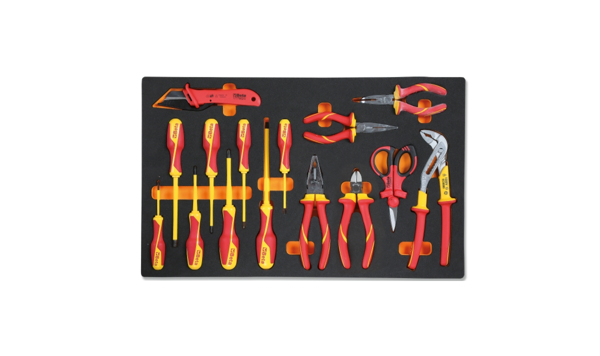 BETA M161 BETA M161 M161 Habszivacs tálca elektrotechnikai karbantartáshoz, szigetelt szerszámokkal, 1 000V