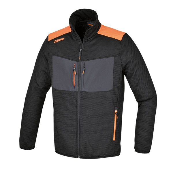 BETA 7564N XXL BETA 7564N XXL 7564N XXL Szellőző elasztikus polárdzseki, sokzsebes, fekete