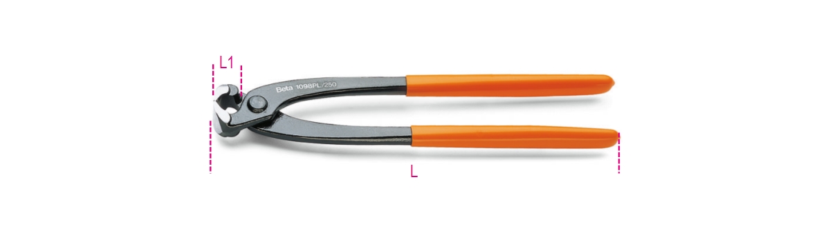 BETA 1098PL/280 BETA 1098PL/280 1098PL 280 Rabitz fogó, PVC borítású nyél, lakkozott