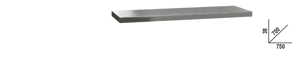 BETA RSC50 2.0 PX/1-0,7MT BETA RSC50 2.0 PX/1-0,7MT RSC50 2.0 PX/1-0,7MT Rozsdamentes acéllal fedett MDF munkalap, 0,75 m széles, az RSC50 2.0 műhelyberendezés összeállításhoz