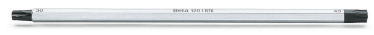 BETA 1281RTX/4 BETA 1281RTX/4 1281RTX/4 Cserélhető csavarhúzószár Tamper Resistant Torx -csavarokhoz