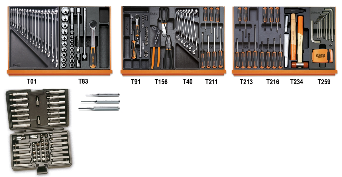 BETA 5904VU/4T BETA 5904VU/4T 5904VU/4T-197 DARABOS SZERSZÁMKÉSZLET