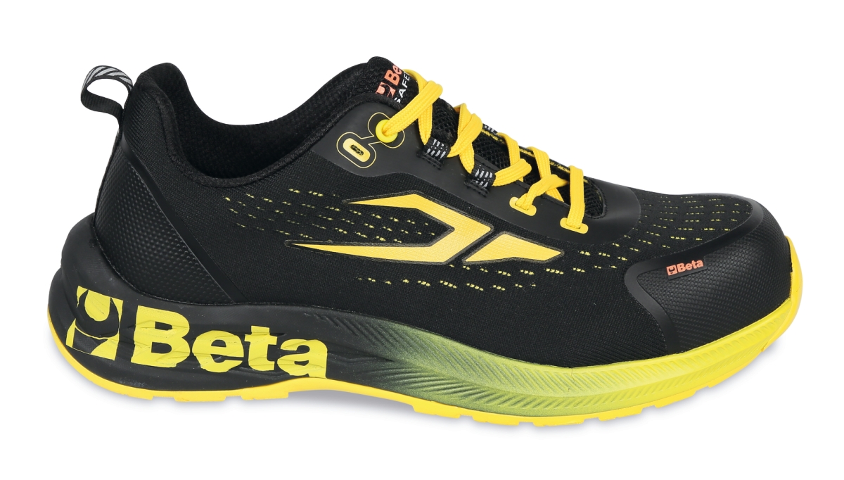 BETA 7341Y 39 BETA 7341Y 39 7341Y 39 RENEGADE ellenálló, szellőző szőtt vászoncipő sárga betétekkel