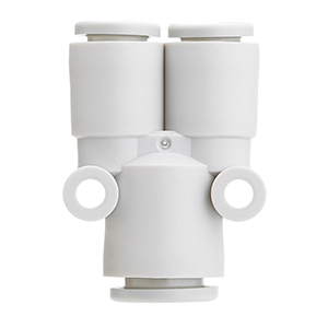 KQ2U10-12A KQ2U10-12A SMC Gyorscsatl., Y-csatl., 2x10mm, 12mm  Y-csatlakozó szűkítővel - KQ2U