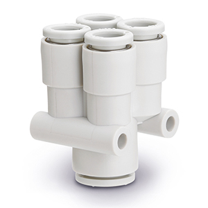 Y-csatlakozó 4-szeres,külső  menetes - KQ2UD