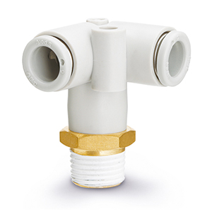 KQ2D10-02AS KQ2D10-02AS SMC Gyorscsatl., 3D könyök, 10mm, R1/4  3D könyök, külső menetes - KQ2D