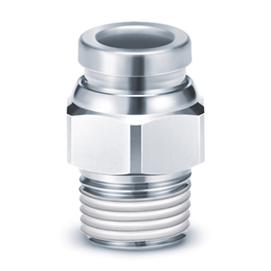 KQG2H08-02S KQG2H08-02S SMC R.m. gyorscs., k.menet, átm. 8mm, Rc 1/4  Egyenes, külső menetes - KQG2H