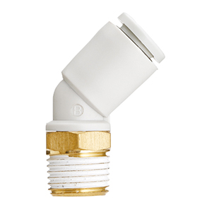 KQ2K04-02AS KQ2K04-02AS SMC Gyorscsatl., 45°-os könyök, 4mm, R1/4  45°-os könyök - KQ2K