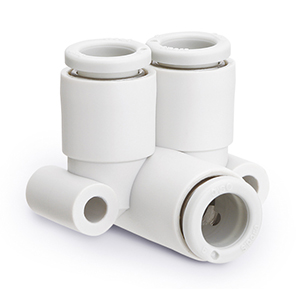 KQ2LU10-00A KQ2LU10-00A SMC Gyorscsatl., könyök, 3x10mm  Könyök, 2-szeres - KQ2LU*-00