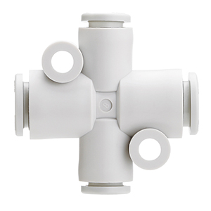 KQ2TX10-12A KQ2TX10-12A SMC Gyorscsatl., X-csatl., 2x10mm, 2x12mm  X-csatlakozó, különböző átmérőkhöz  - KQ2TX