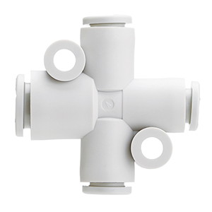 KQ2TY10-12A KQ2TY10-12A SMC Gyorscsatl., X-csatl., 3x10mm, 12mm  X-csatlakozó, különböző átmérőkhöz  - KQ2TY