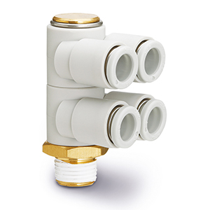 KQ2ZD12-04NS KQ2ZD12-04NS SMC   Inch méretű, (UNF, NPT) - dupla, univerzális könyök, külső menetes - KQ2ZD