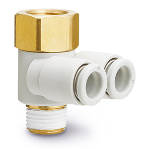 KQ2ZF04-M5A KQ2ZF04-M5A SMC Gyorscsatl., könyök, 2x4mm, M5x0,8  Inch méretű gyorscsatlakozók (UNF, NPT) - 3-szoros, univerzális, könyök, menetes - KQ2ZF