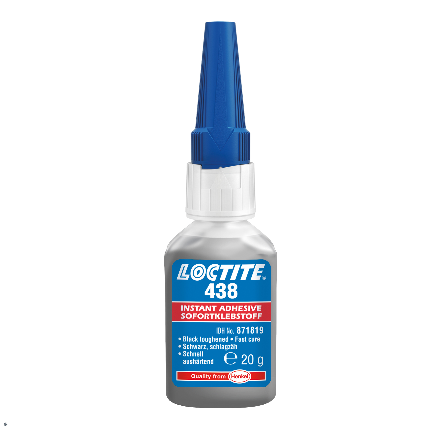 LOCTITE 438         20 g LOCTITE 438         20 g Nagy lefejtési szilárdságú pillanatragasztó, fekete