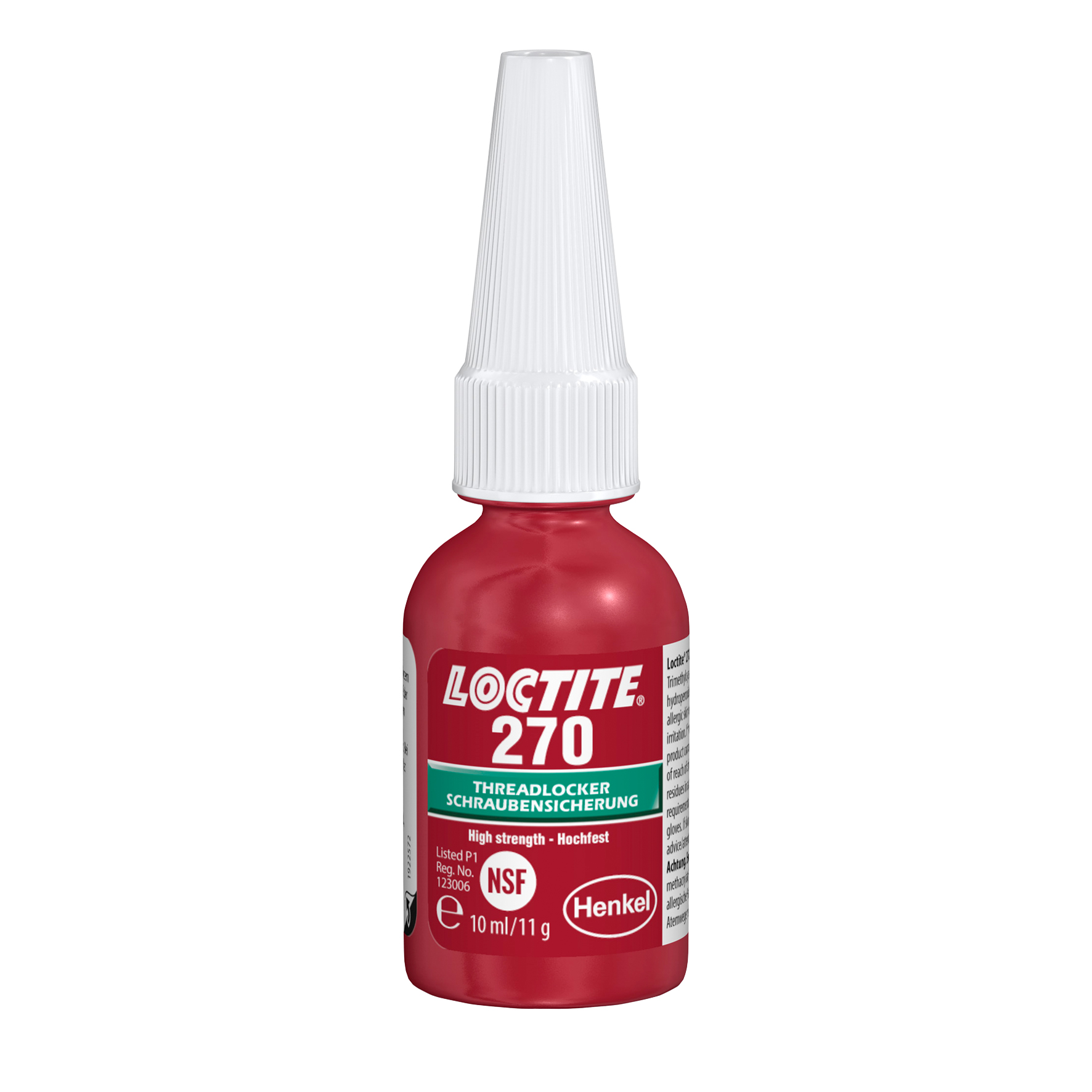 LOCTITE 270         10 ml LOCTITE 270         10 ml Nagy szilárdságú csavarrögzítő olajos felületen is működik, növelt hőállóságú (180oC), inaktív anyagokon is kikeményedik