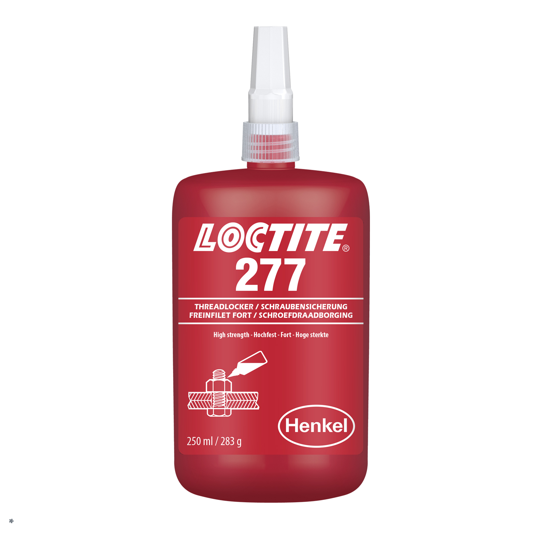 LOCTITE 277         250 ml LOCTITE 277         250 ml Nagy szilárdságú, nagy hőállóságú, nagy viszokzítású, csavarrögzítő
