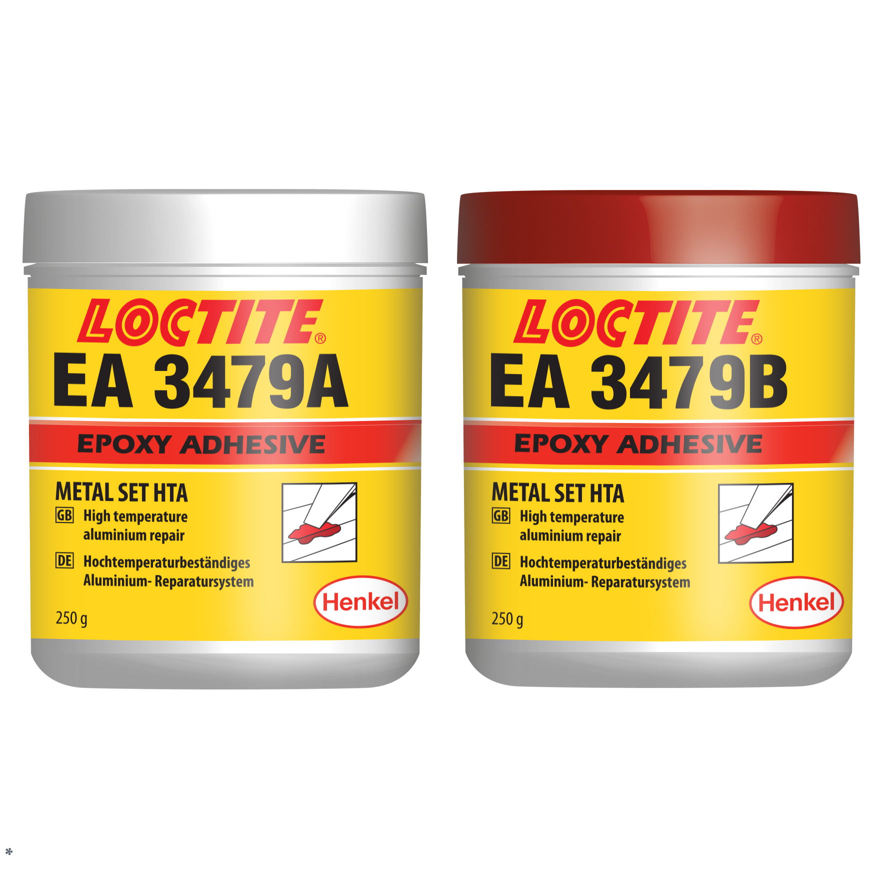 LOCTITE EA 3479         2x250 g LOCTITE EA 3479         2x250 g Metal Set HTA, nagy hőállóságú, alumínium töltésű (1:1)