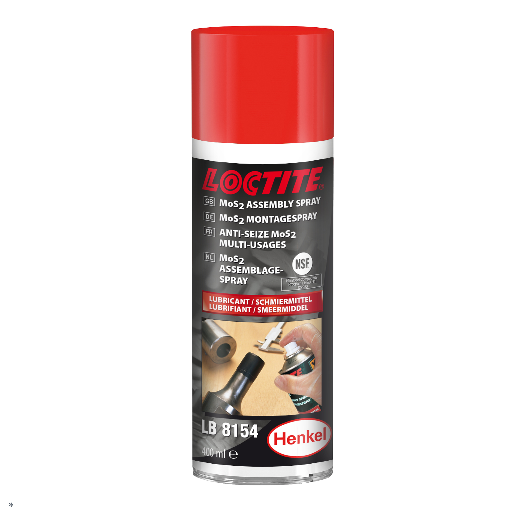 LOCTITE LB 8154         400 ml LOCTITE LB 8154         400 ml MoS2 tartalmú berágódásgátló (aeroszol)