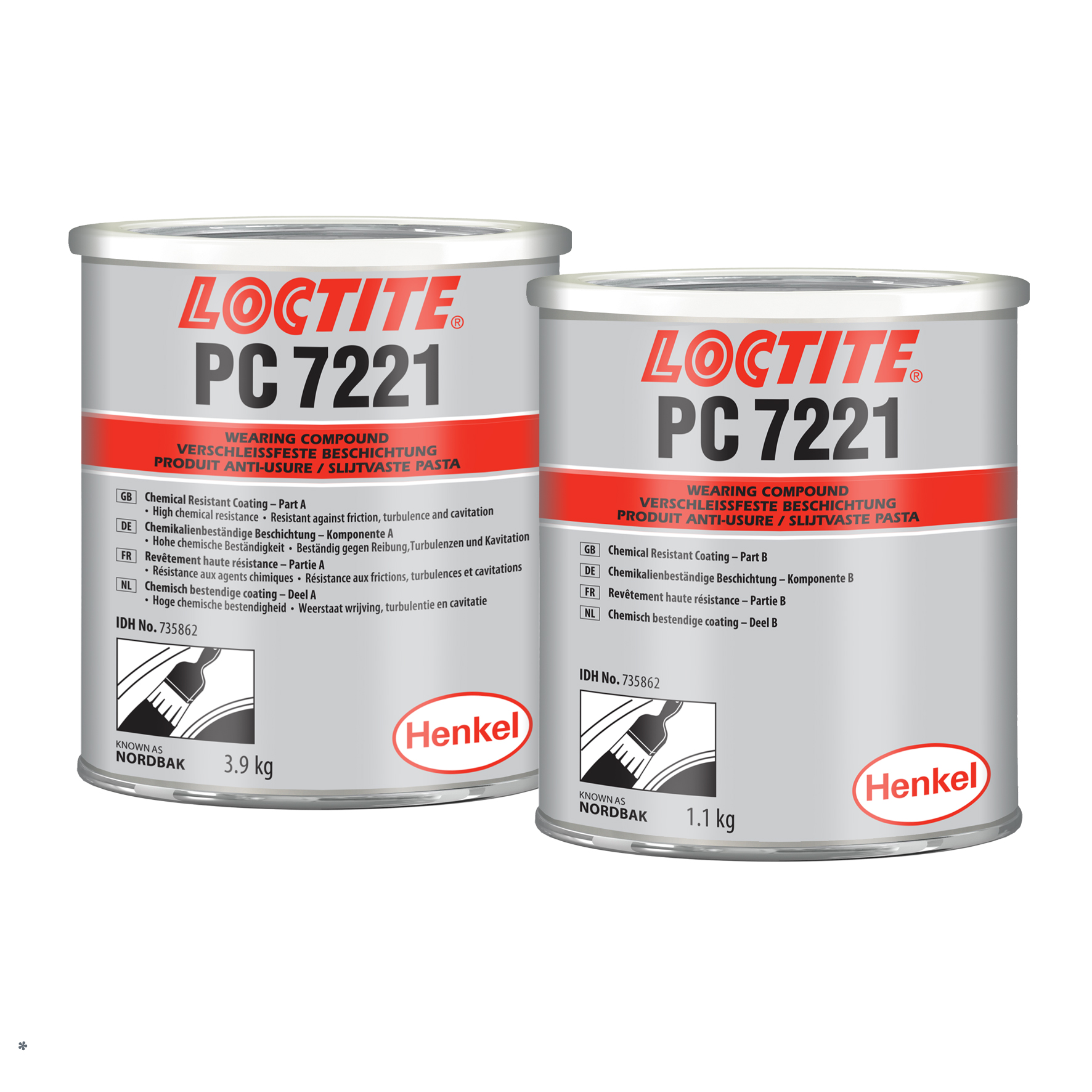 LOCTITE PC 7221         5 kg LOCTITE PC 7221         5 kg Kémiailag ellenálló bevonat