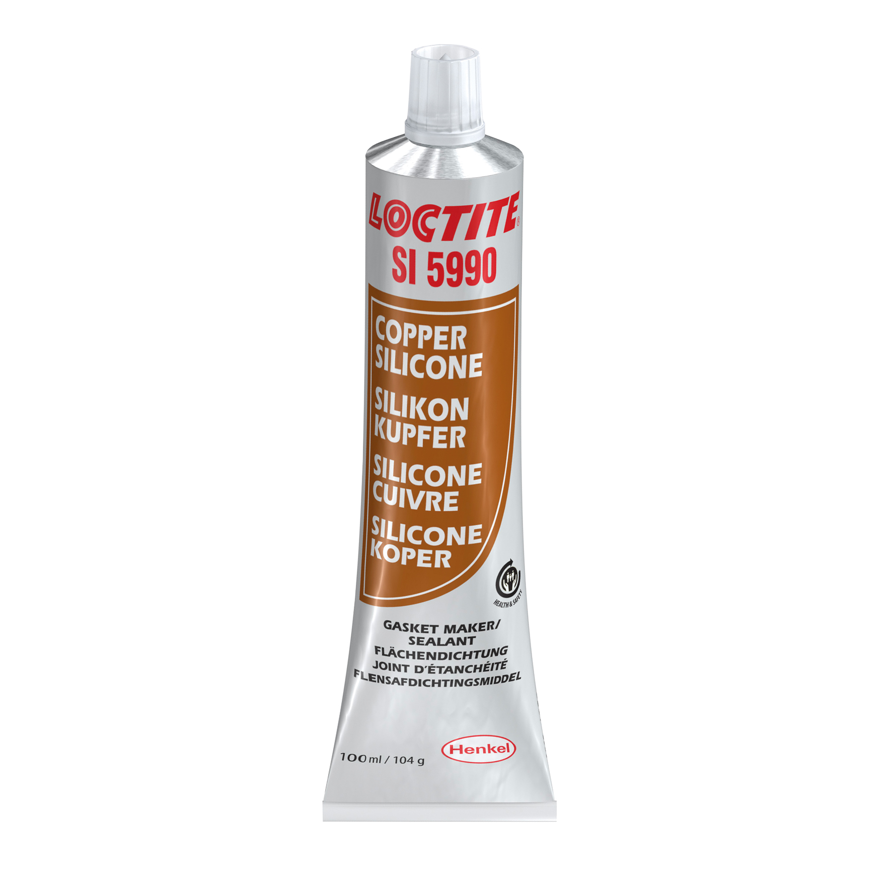 LOCTITE SI 5990         100 ml LOCTITE SI 5990         100 ml Szilikon felülettömítő, 350°C-ig, veszélyjel mentes, rézszínű