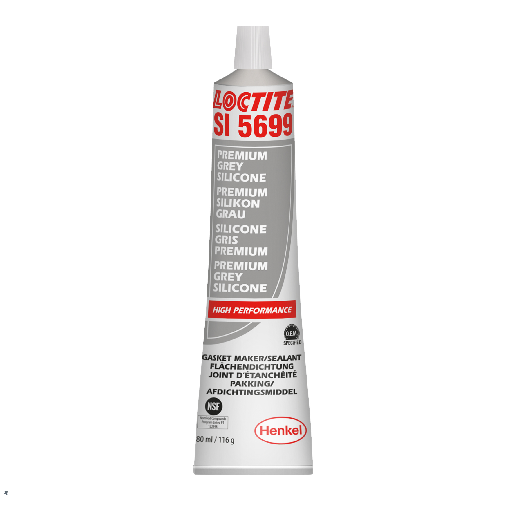 LOCTITE SI 5699         80 ml LOCTITE SI 5699         80 ml Szilikon felülettömítő, jó víz/glikol ellenállóképességű, oxim bázisú, semleges, szürke