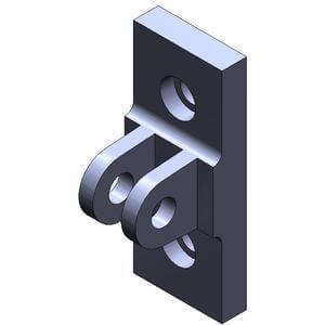 MU-C03 MU-C03 SMC Villás lengőperem M(D)U-hez, átm. 32mm  CQU, Tartozék, lengőcsapágyak