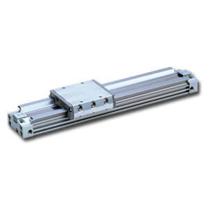MY3M63TF-100 MY3M63TF-100 SMC Dugattyúr. nélk. h., átm. 63, löket 100  MY3M, Dugattyúrúd nélküli henger, siklócsapágyas kivitel, lökethatároló egység nélkül