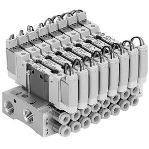 SS0755-08C4FC SS0755-08C4FC SMC Csatorna az S0700-hoz, 8 állomáshoz  SS0750, Egyedi csatlakozó