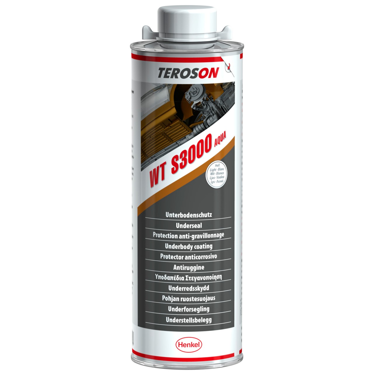 TEROSON WT S3000 WH         1 liter TEROSON WT S3000 WH         1 liter Kőfelverődés védő (rücsi), vízbázisú, gyanta töltésű, fehér