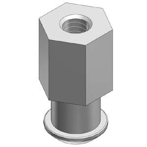 ZPT4-***, Adapter ZP2- (40/50) UCL szívókoronghoz